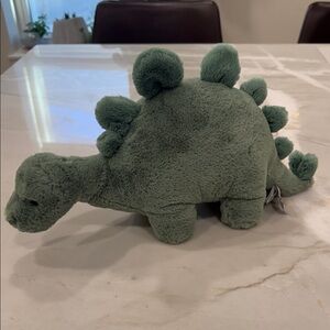 Jellycat stegosaurus fossil dinosaur size medium - Green like new